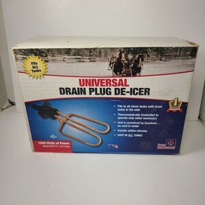 NewFarm Innovator UPH-15 Universal Livestock Water Tank 1500W Drain Plug De-Icer